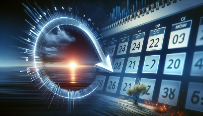 Short-Term Effects of Debt Consolidation on Credit Scores | DCL A credit report illustrating a temporary score dip, with a calendar and a graph indicating long-term financial improvement.