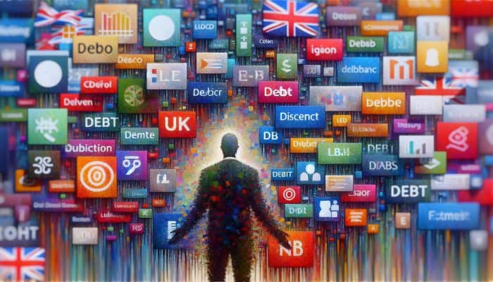 Top debt consolidation loan providers in 2025: A Comprehensive Guide | DCL Top debt consolidation loan providers in 2025: A person merging colorful threads into one clear thread, symbolising debt consolidation, with UK lender logos.