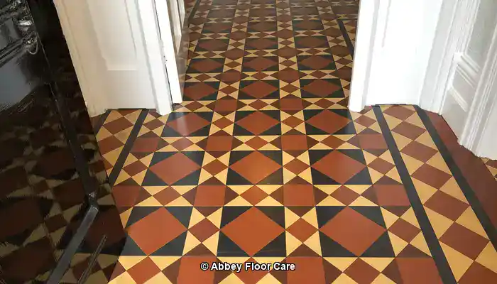 Victorian tile restoration in Sheffield by Abbey Floor Care