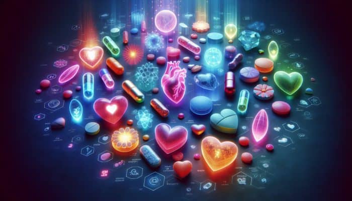 A colorful variety of multivitamins, symbolising health benefits including immune support and reduced disease risk.