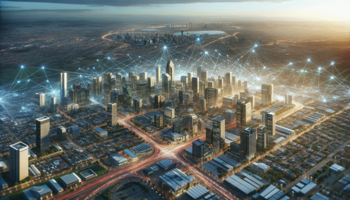 Aerial view of Boksburg showcasing investment growth areas such as Northmead and Atlasville.